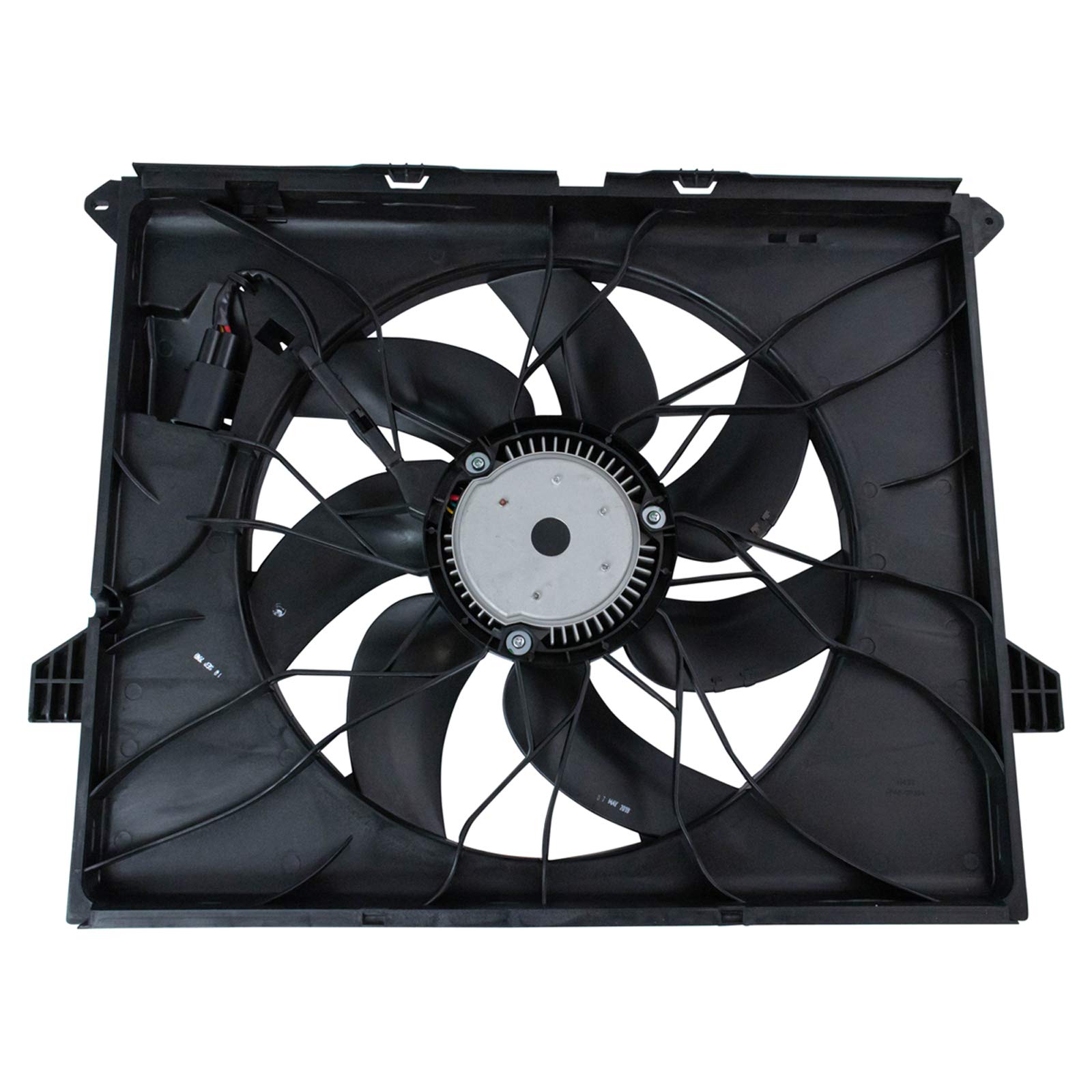 TRQ Radiator Cooling Fan Assembly Compatible with Mercedes-Benz ML350 ML450 ML500 ML550 R320 R350 R500 (2006-2012) - MB3115124 - Perfect for Engine Cooling & Overheating Prevention in Hot Weather & Heavy Traffic