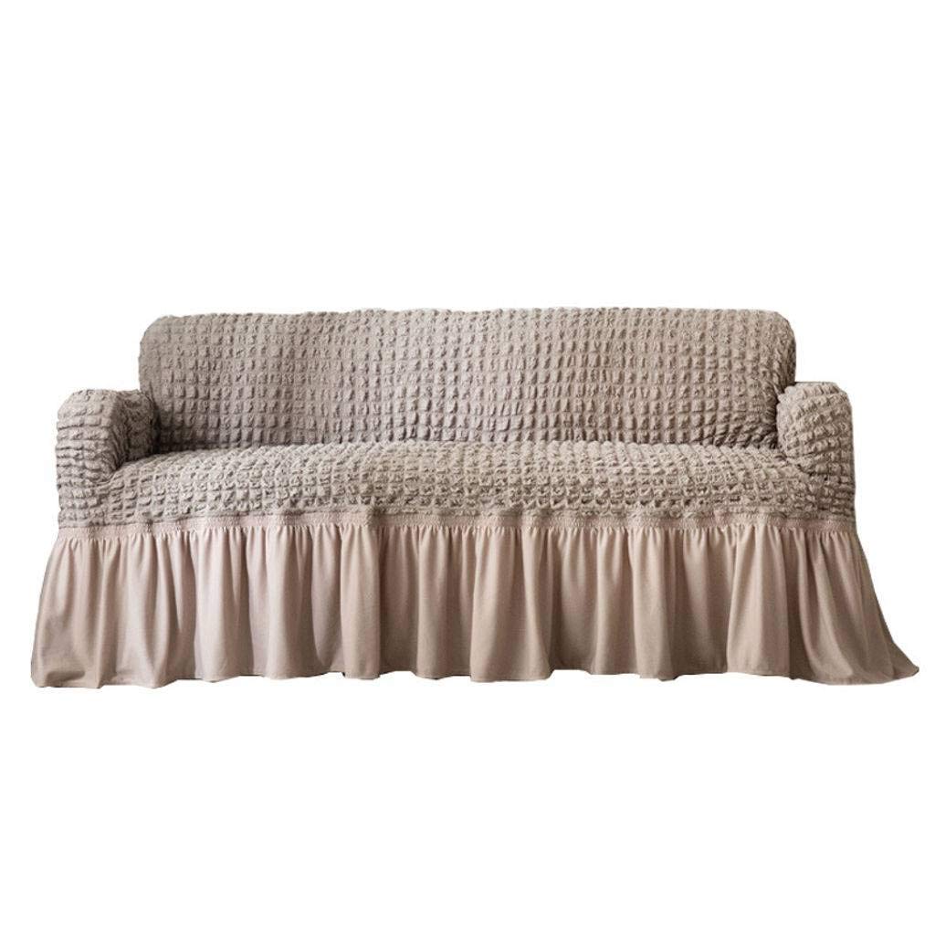 Stretch Sofa Cover Slipcover - Spandex Couch Protector for Pets, 3-Seater Furniture Protector (Gray) | Stylish Living Room Decor, Home & Office Use