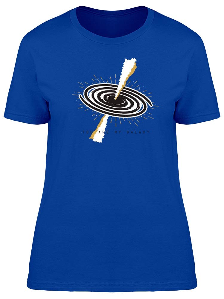 Spiral Milky Way Graphic T-Shirt for Men | Trendy Space Galaxy Print Tee | Casual Streetwear & Everyday Outfit