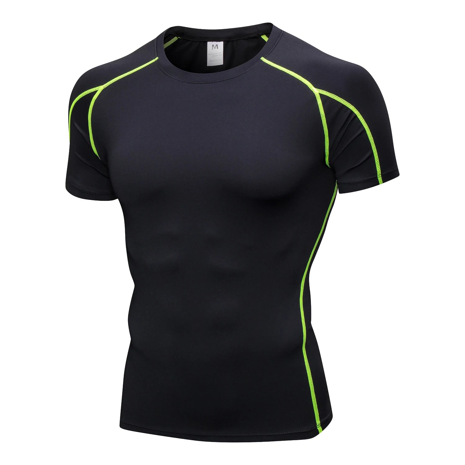 Quick Dry Running Shirt for Men - Moisture Wicking Fitness & Gym Workout T-Shirt - Breathable Short Sleeve Compression Top for Bodybuilding, Jogging & Training - Ideal for Sports, Exercise & Active Lifestyle