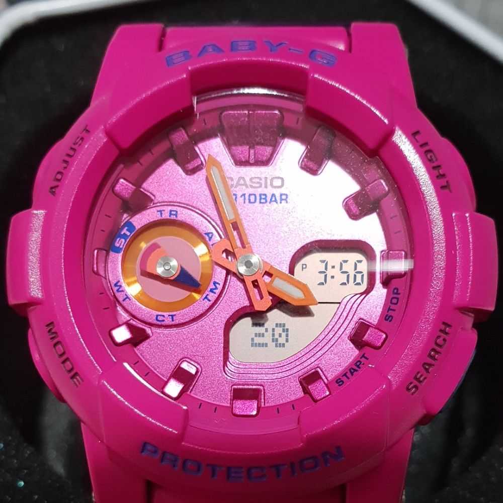 Casio Baby-G BGA-185FS-4ADR Digital Sport Watch for Women - Shock Resistant, Water Resistant, LED Light - Perfect for Running, Swimming, Gym & Outdoor Activities