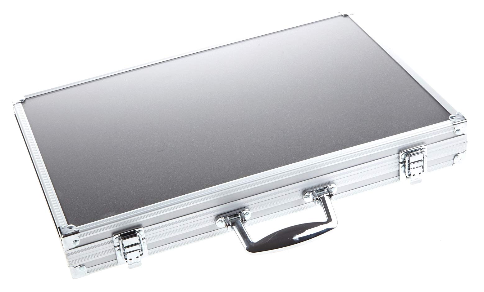 Premium Metal Dice Display & Storage Case - Single-Sided Silver for DND, Pathfinder, RPG Dice Sets | Organize Metal, Stone & Resin Dice Collections | Perfect for Tabletop Gaming, Gift Giving & Collector's Display