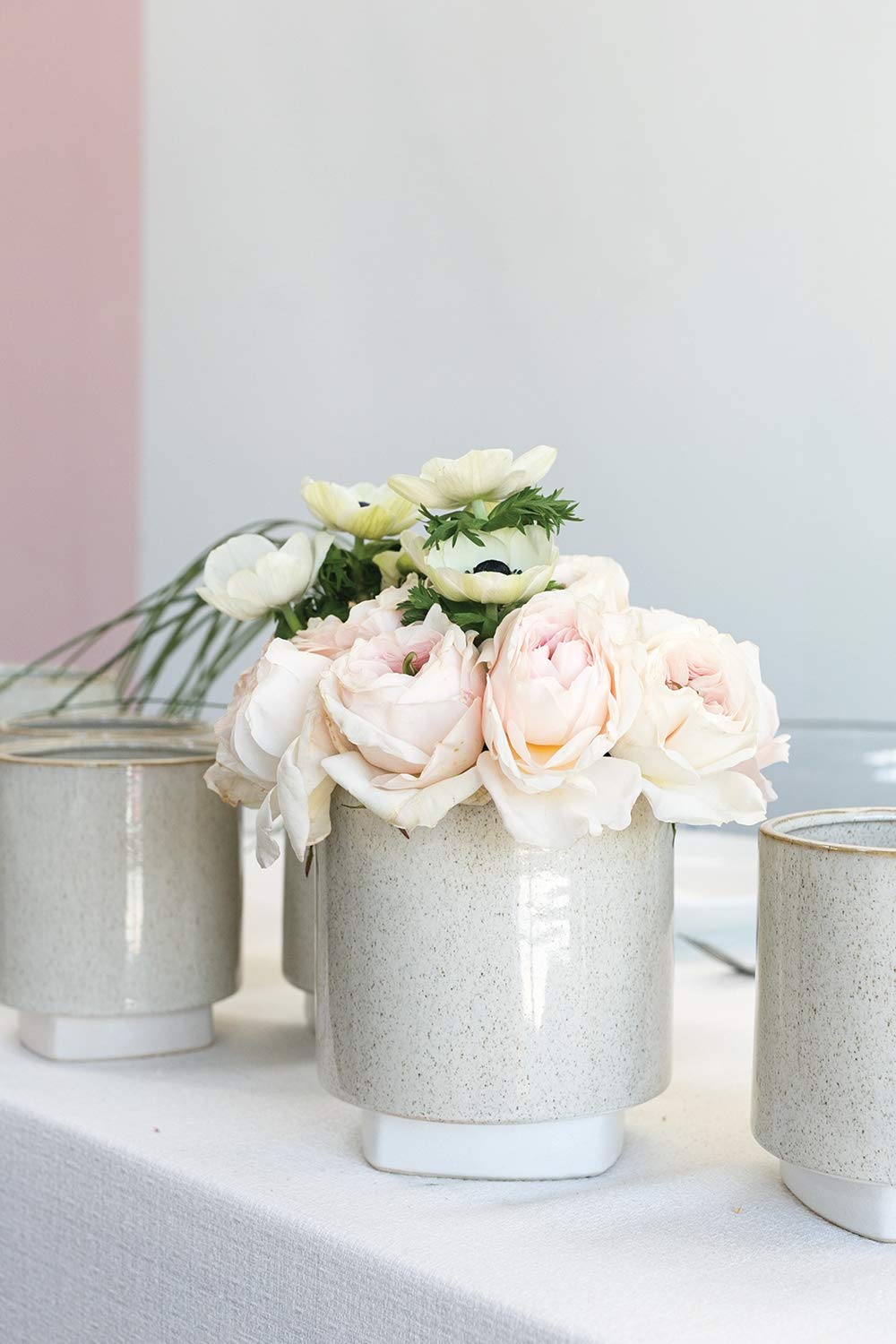 Elegant White Ceramic Vase for Wedding & Home Decor