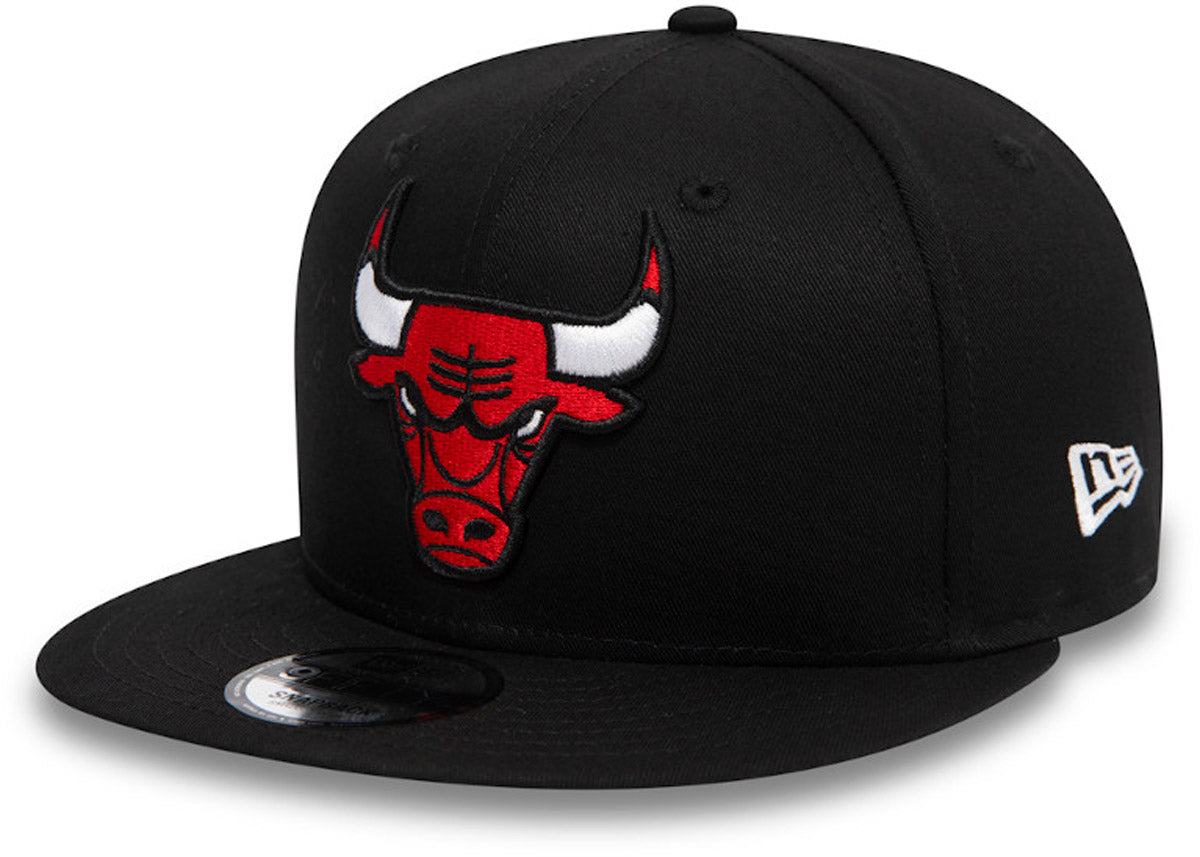 Chicago Bulls New Era 9Fifty NBA Team Black Snapback Hat - Official NBA Licensed Adjustable Baseball Cap for Men & Women - Perfect for Basketball Games, Streetwear Fashion & Sports Fans