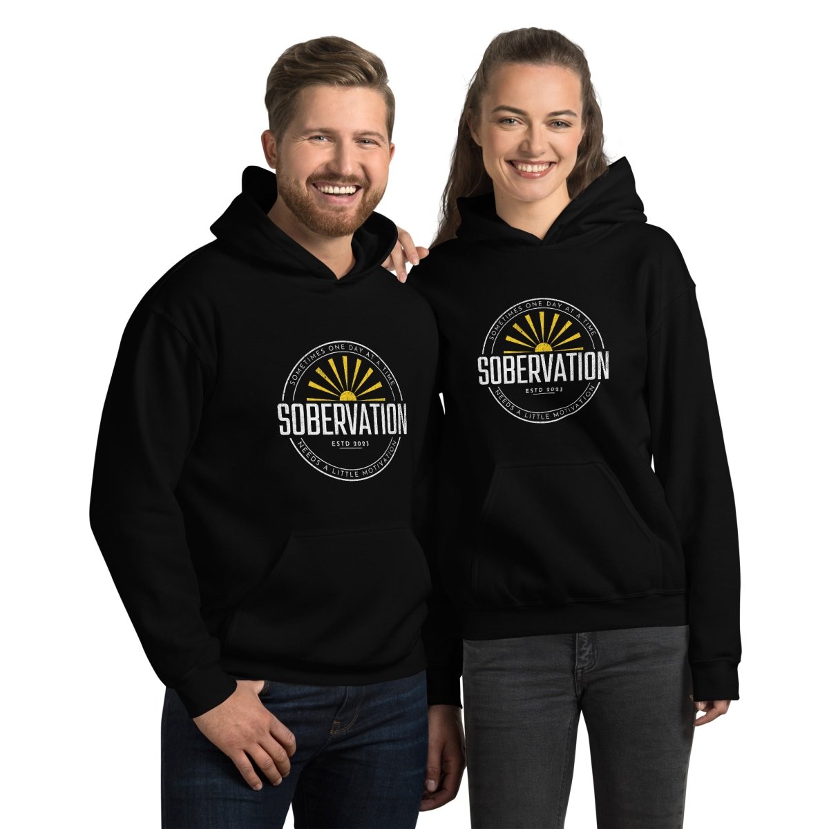 Sobervation Logo Hoodie - Stylish Unisex Pullover Sweatshirt for Men & Women | Perfect for Casual Wear, Gym, and Outdoor Activities
