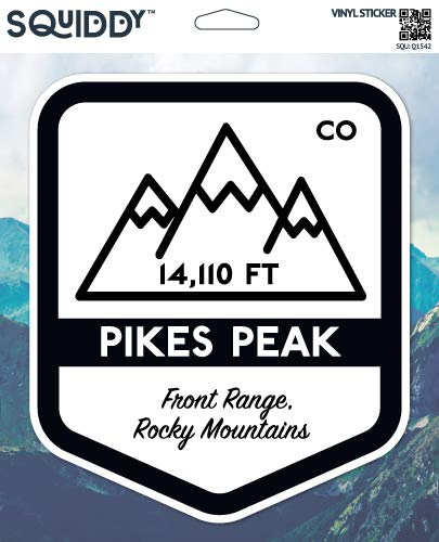 Squiddy Pikes Peak Vinyl Sticker Decal - Waterproof, Durable 3