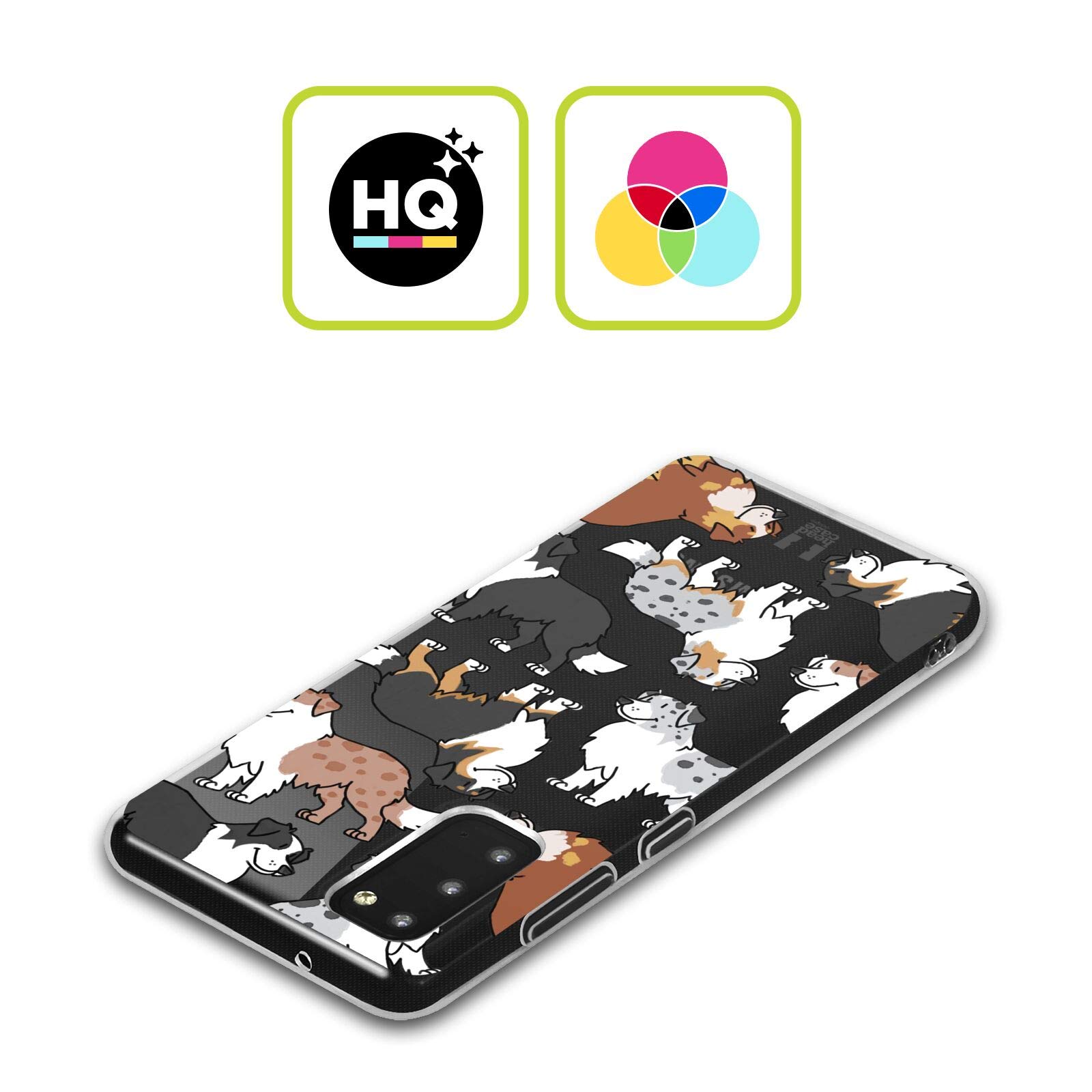 Head Case Designs Australian Shepherd Dog Breed Patterns 3 Soft Gel Case for Samsung Galaxy S22 5G - Perfect for Pet Lovers and Daily Protection