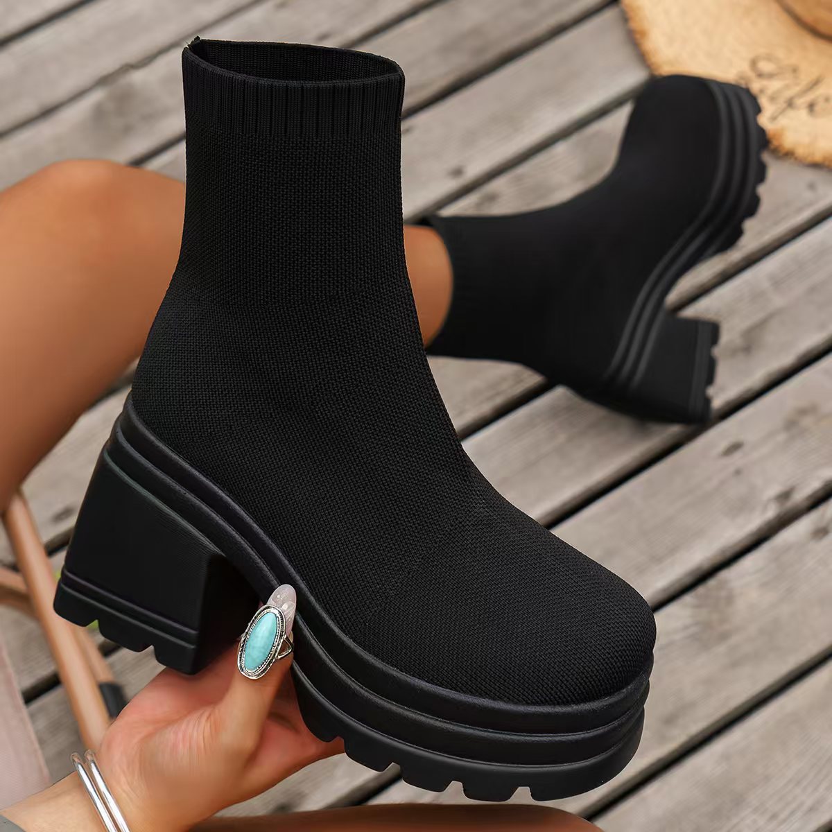 Stylish Round Toe Block Heel Boots for Women - Comfortable Chunky Heel Ankle Boots for Fall & Winter | Perfect for Office, Dating & Casual Outfits