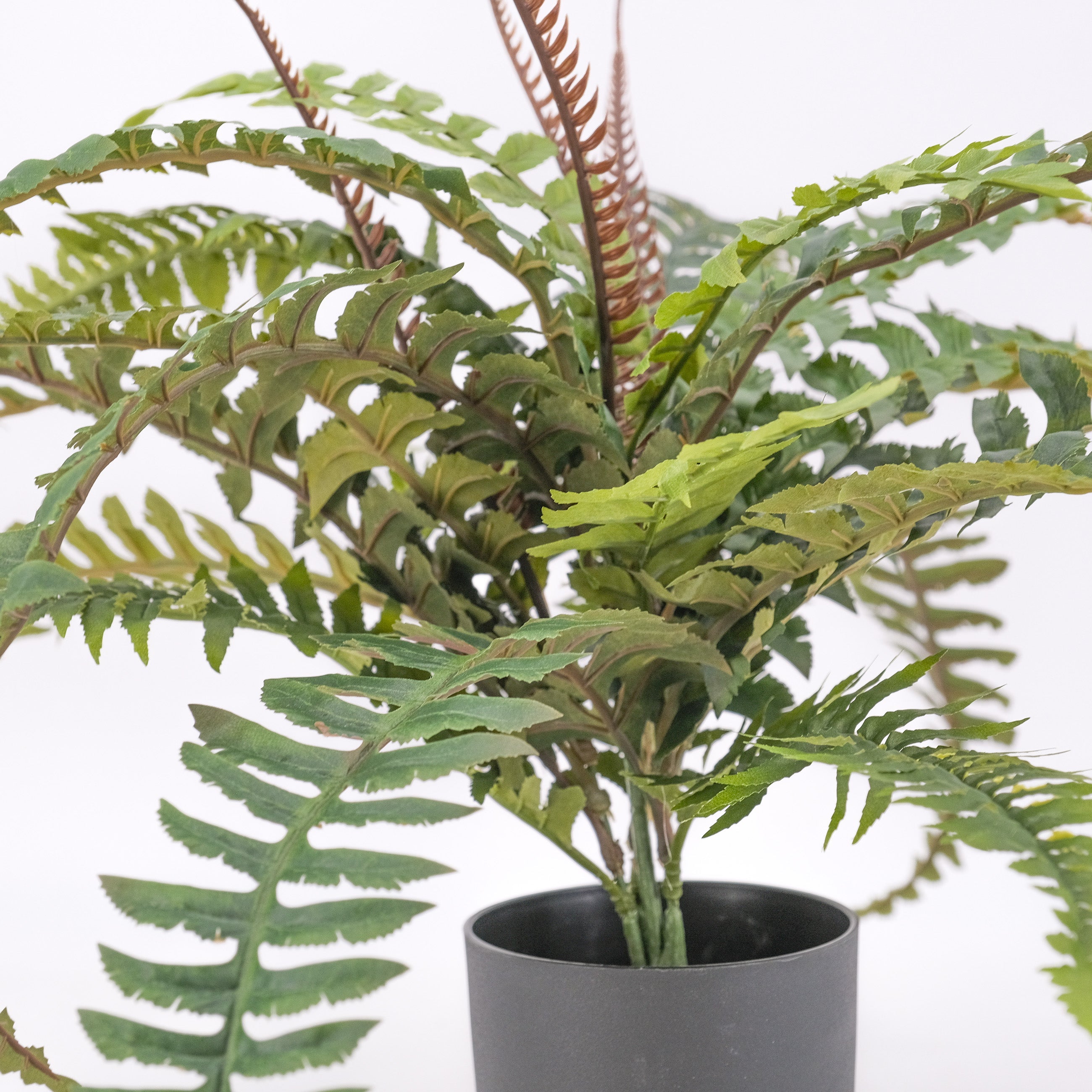 Premium 60cm Artificial Boston Fern Plant - Realistic Fake Hanging Greenery for Home Decor, Office, Patio & Indoor Spaces - Low Maintenance & UV Resistant