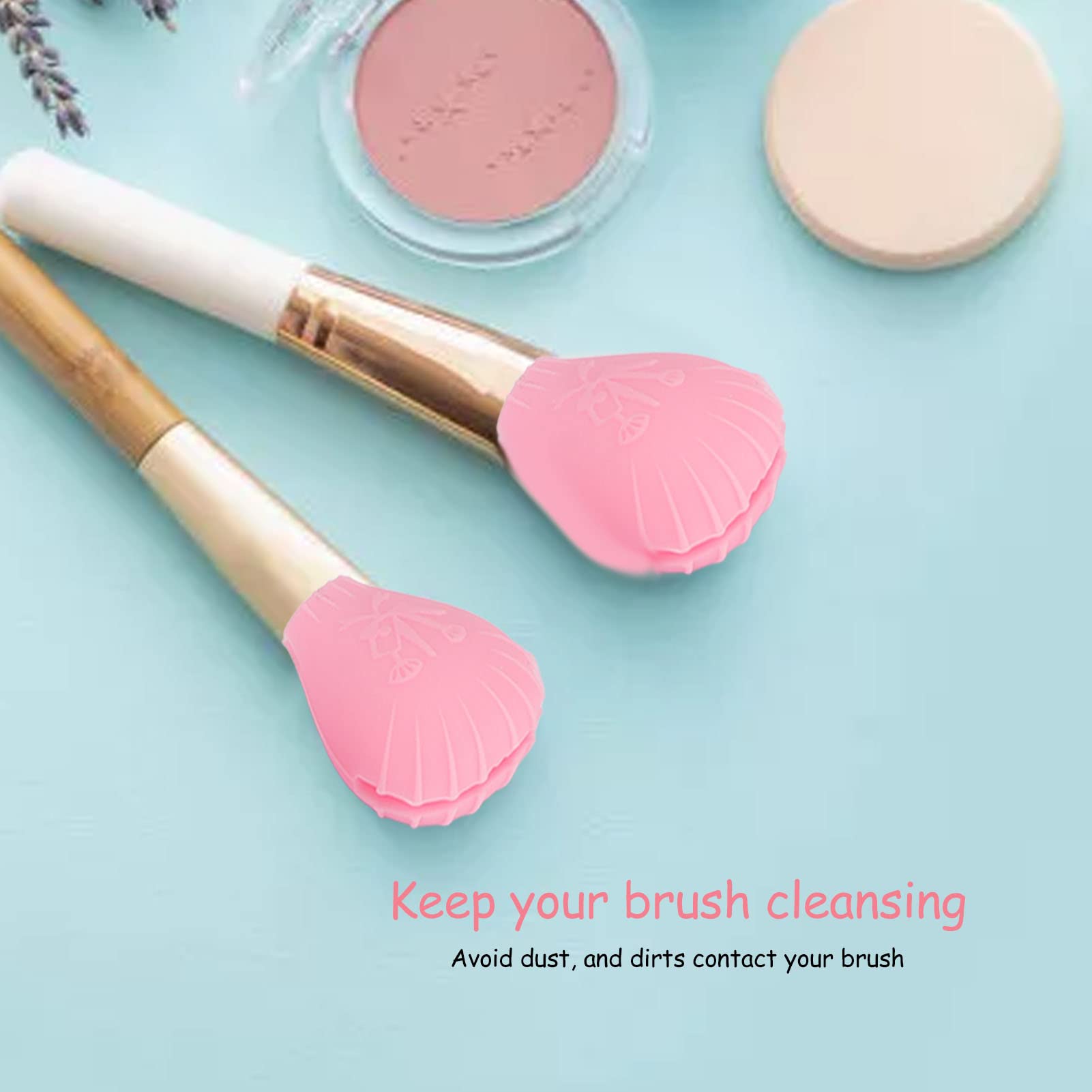 10pcs Reusable Silicone Makeup Brush Covers - Travel-Friendly Eye Shadow Brush Protectors for Makeup Storage & Organization - Perfect for Travel, Home Use, and Professional Makeup Artists