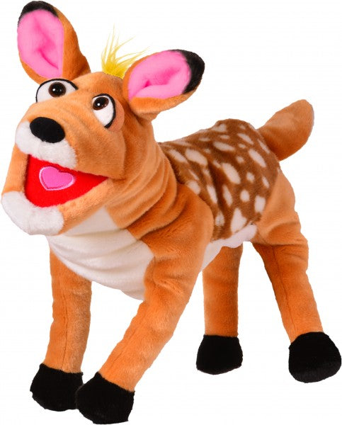 Byndy the Deer 45cm Hand Puppet - Soft Plush Animal Puppet for Kids, Interactive Storytelling & Playtime Fun (Code 226) | Perfect for Classroom Activities, Birthday Gifts & Imaginative Play