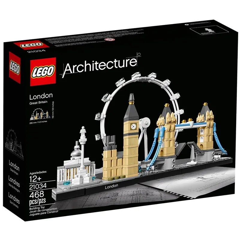 LEGO Architecture London Skyline Building Set 21034 – Collectible Model Kit for Adults, Perfect for Home & Office Decor, Gift for LEGO Fans & Architecture Enthusiasts | Build & Display Iconic London Landmarks
