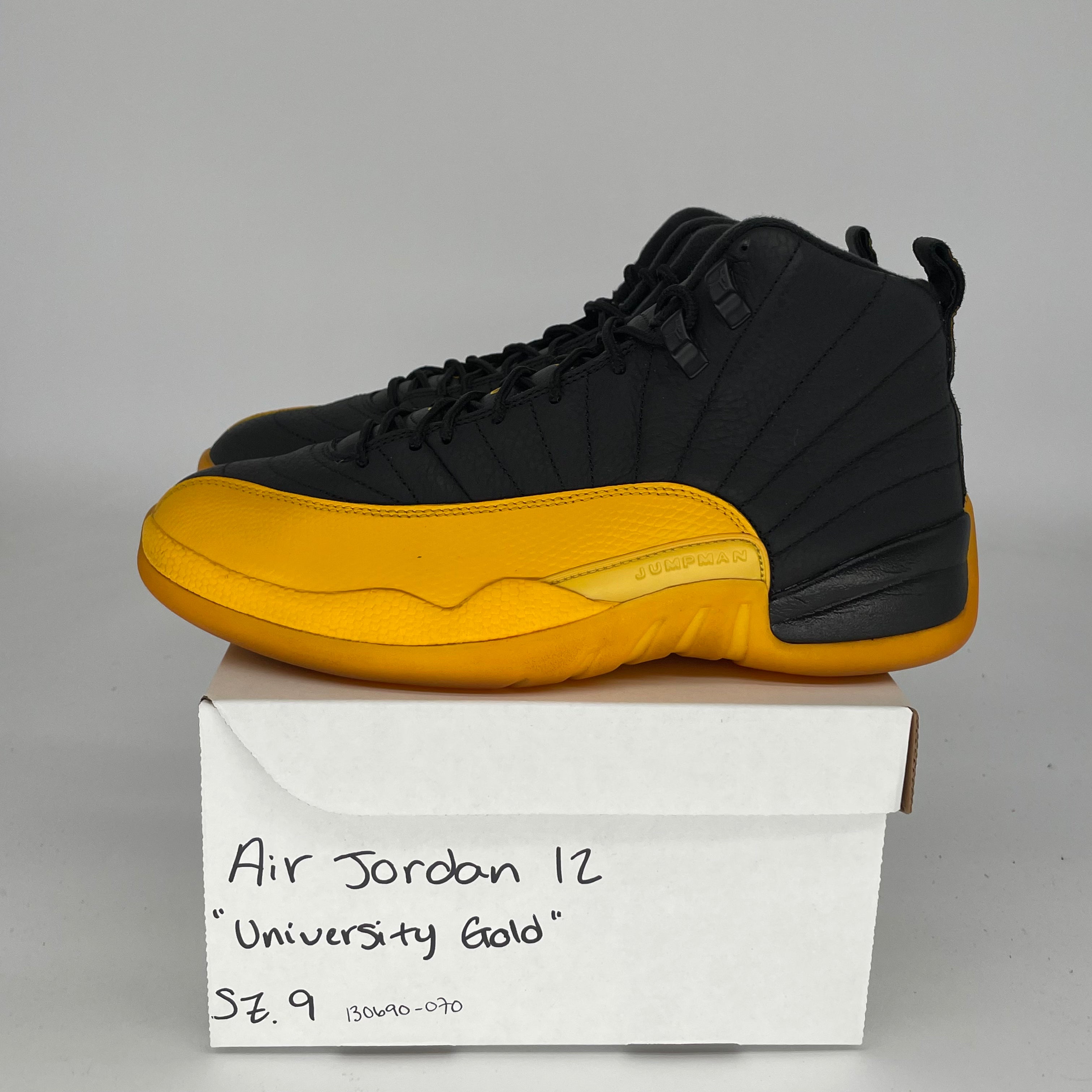 AIR JORDAN 12 UNIVERSITY GOLD MEN'S BASKETBALL SHOES SIZE 9 - 130690-070 | Retro Sneakers for Basketball, Streetwear & Casual Style