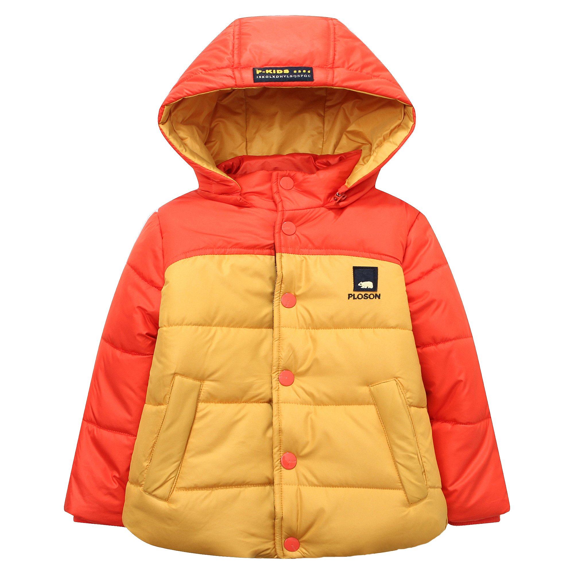 Richie House Boys' Winter Padded Jacket - Warm Quilted Coat for Kids in 2 Colors | Outdoor Play, School & Cold Weather Wear