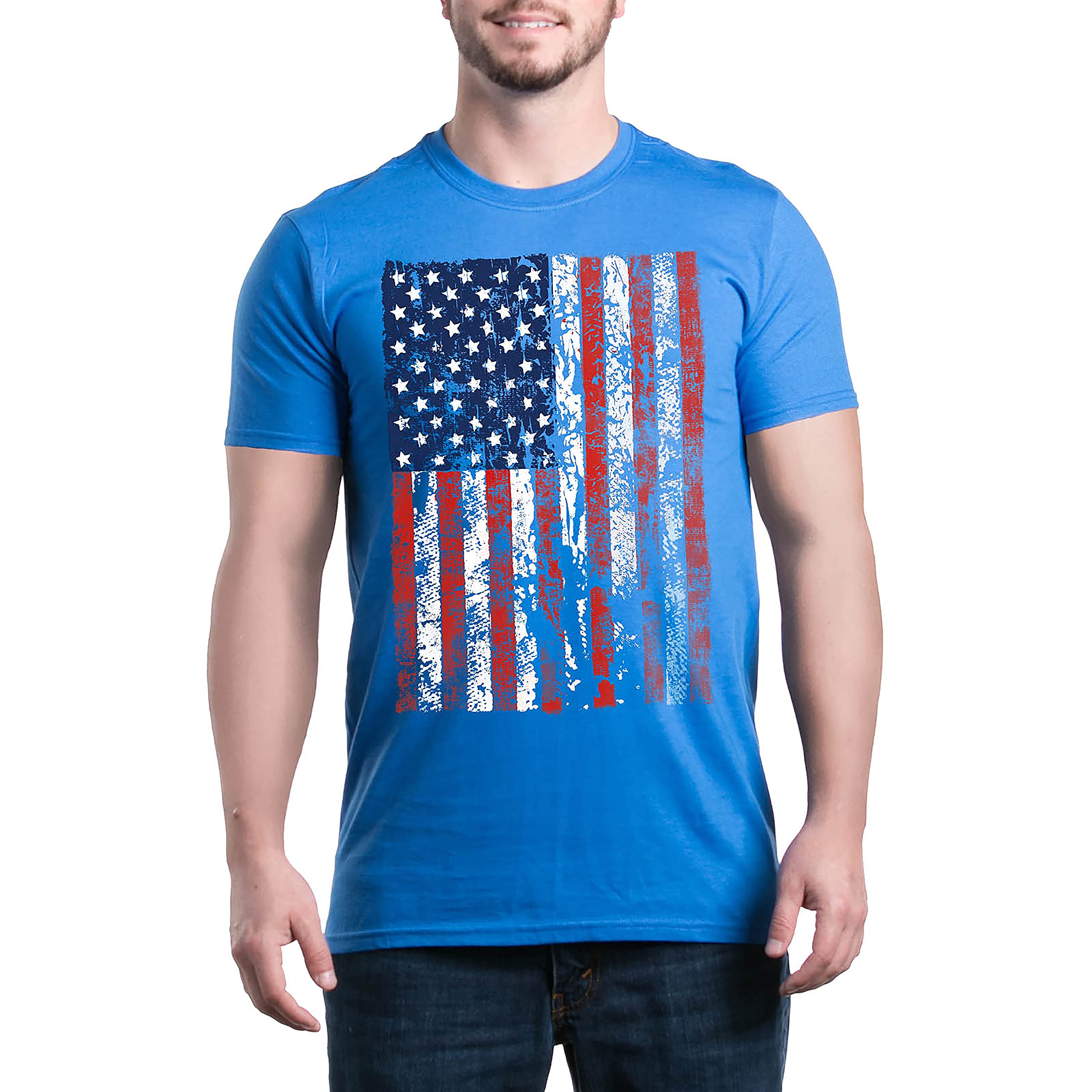 USA Flag T-Shirt - Patriotic American Flag Graphic Tee for Men & Women | Perfect for 4th of July, Memorial Day & Veterans Day Celebrations