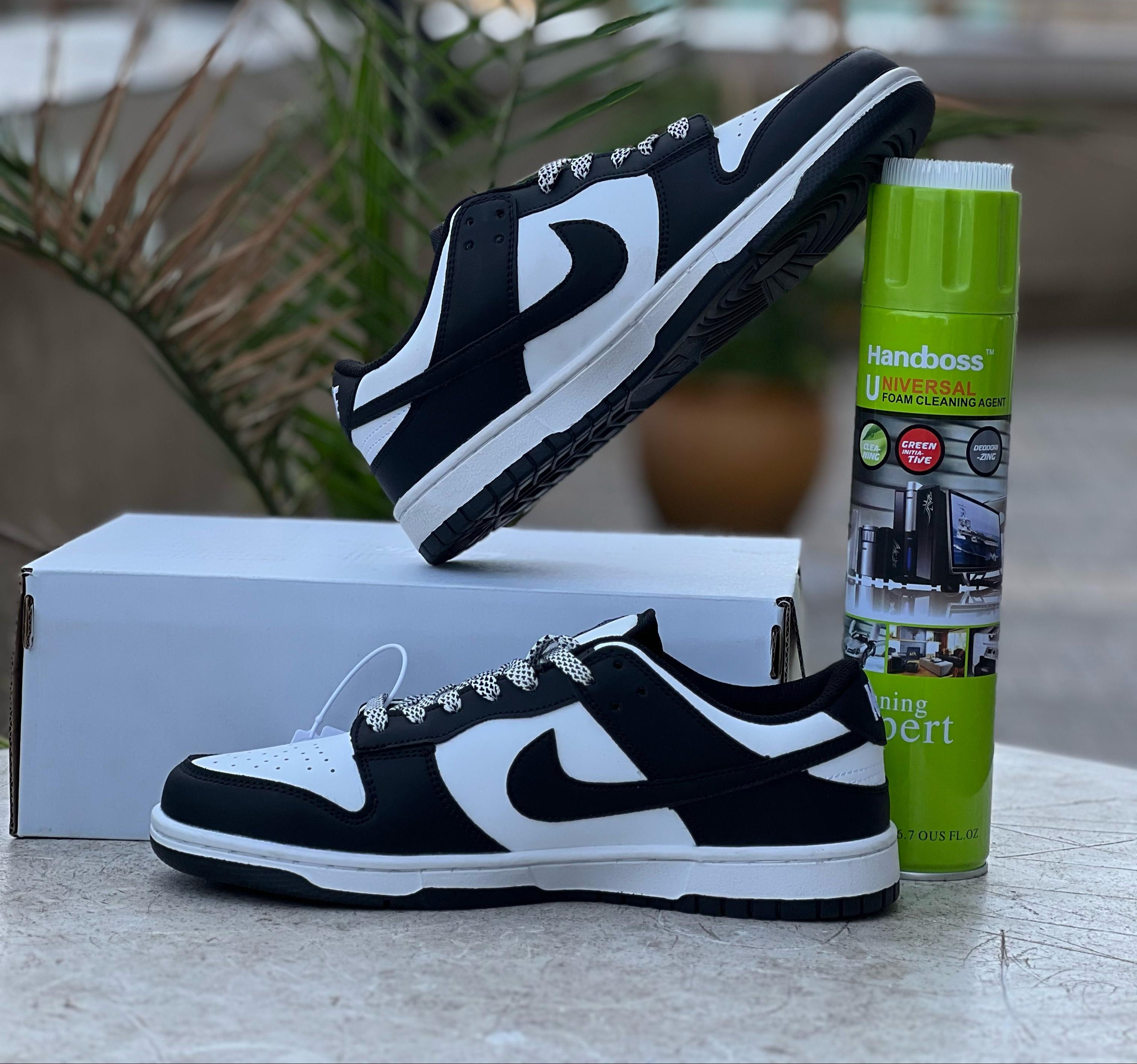 Nike Dunk Low x Louis Vuitton Black & White Sneakers for Men - Limited Edition Luxury Streetwear Shoes for Casual Wear, Fashion & Sneaker Collectors