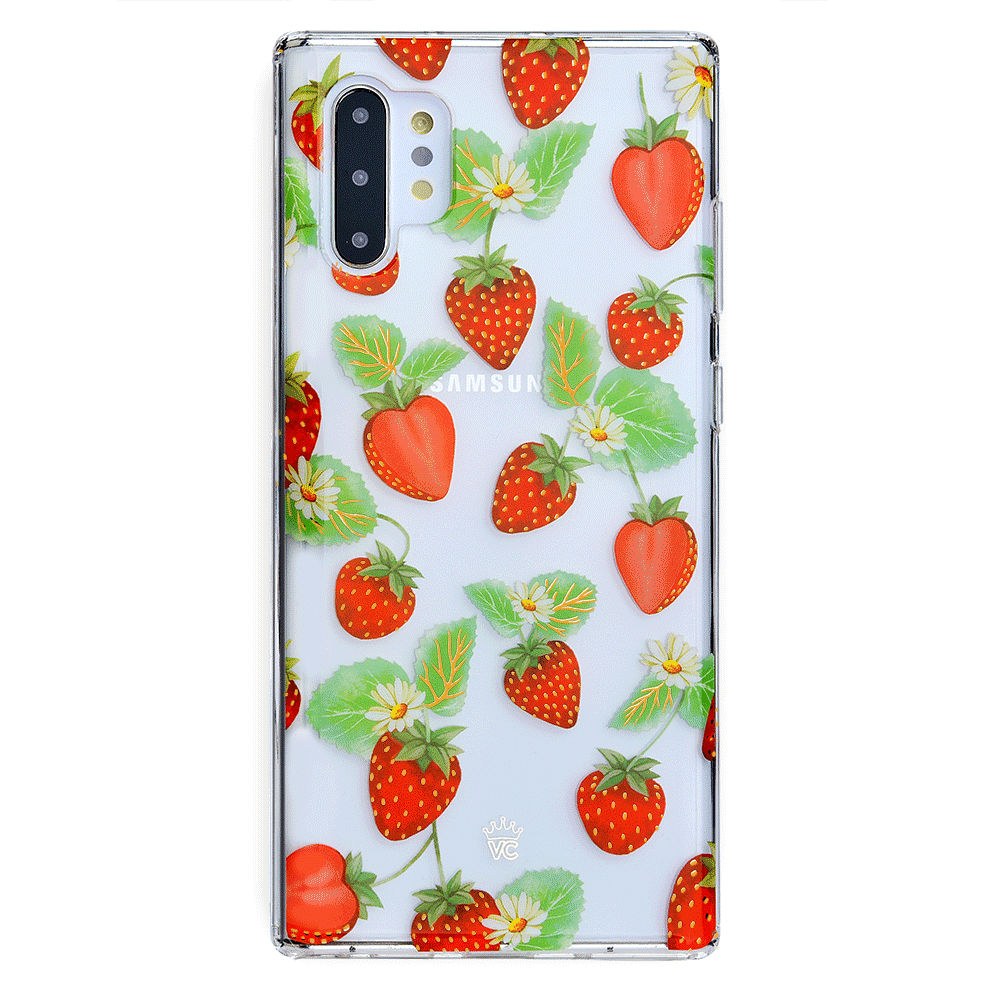 Samsung Galaxy Phone Case with Strawberry Fields Design - Trendy Protective Cover for Everyday Use & Gifting