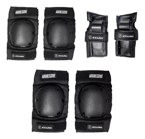Stark Aggressive Protective Gear Set - High-Quality Safety Equipment for Motorcycle, Skateboarding & Extreme Sports - Perfect for Riders & Athletes