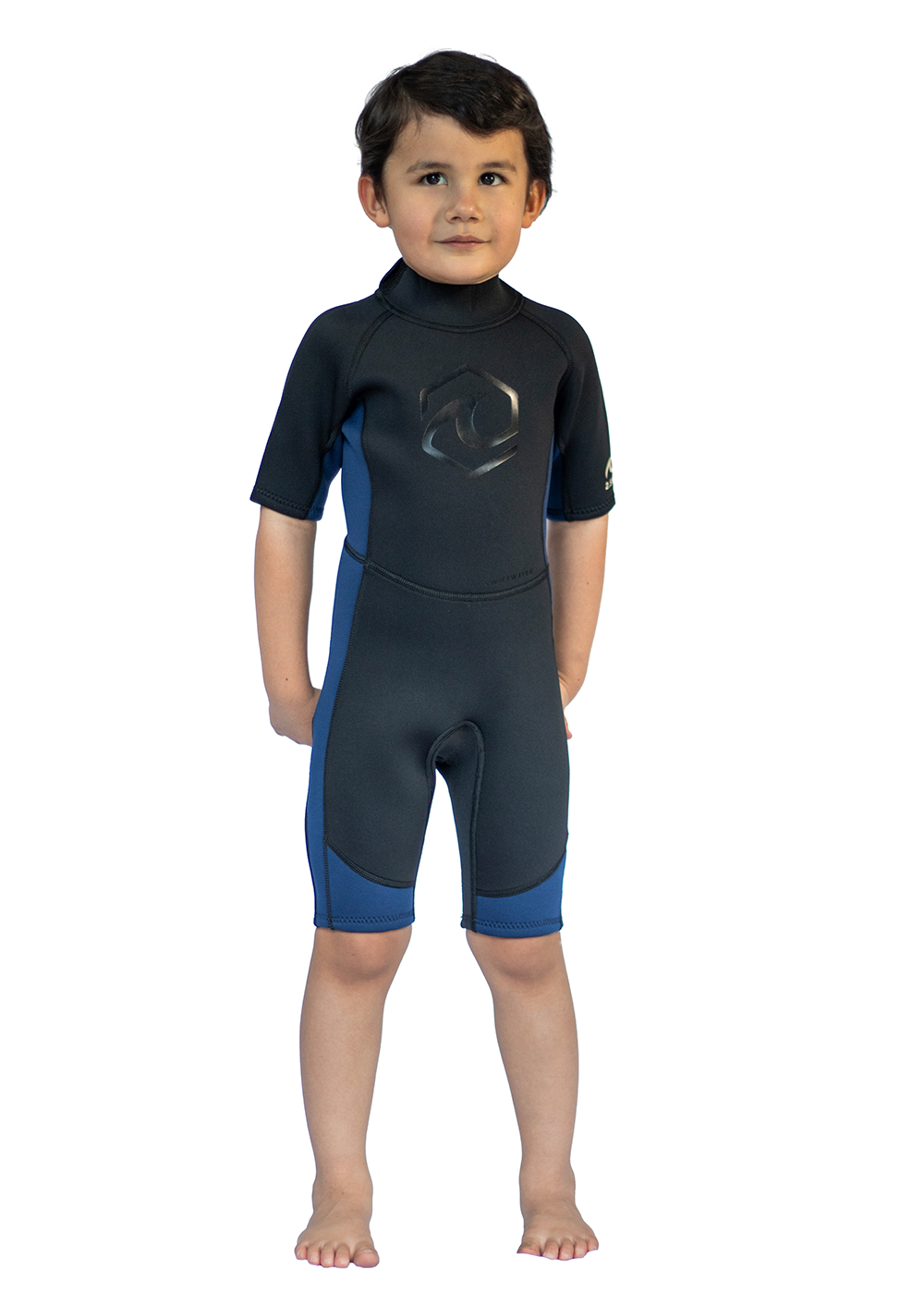 Swiftwater Youth Short Sleeve 2.5mm Back Zip Spring Wetsuit for Kids - Perfect for Surfing, Swimming & Water Sports