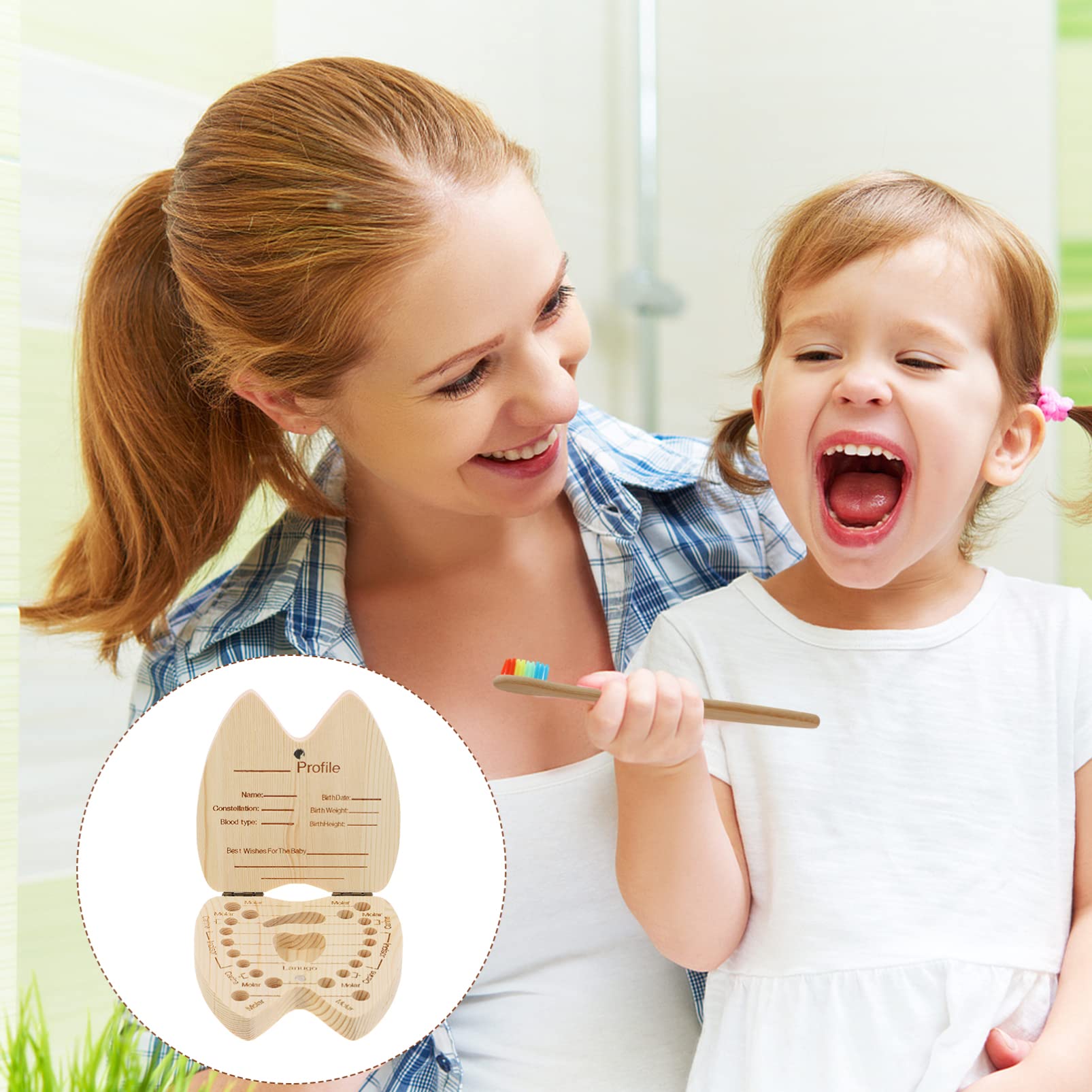 Toddmomy Kids Tooth Keepsake Box - Baby Tooth Holder for Lost Teeth, Memory Box for Children's First Teeth - Perfect for Tooth Fairy Gifts and Childhood Memorabilia Storage
