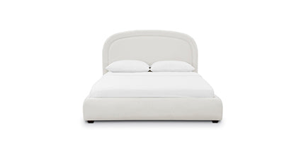 Plato Bed Frame - Queen Size, Sturdy Metal Platform Bed with Wooden Slats, Noise-Free Support, Easy Assembly - Perfect for Modern Bedrooms, Guest Rooms & Dormitories
