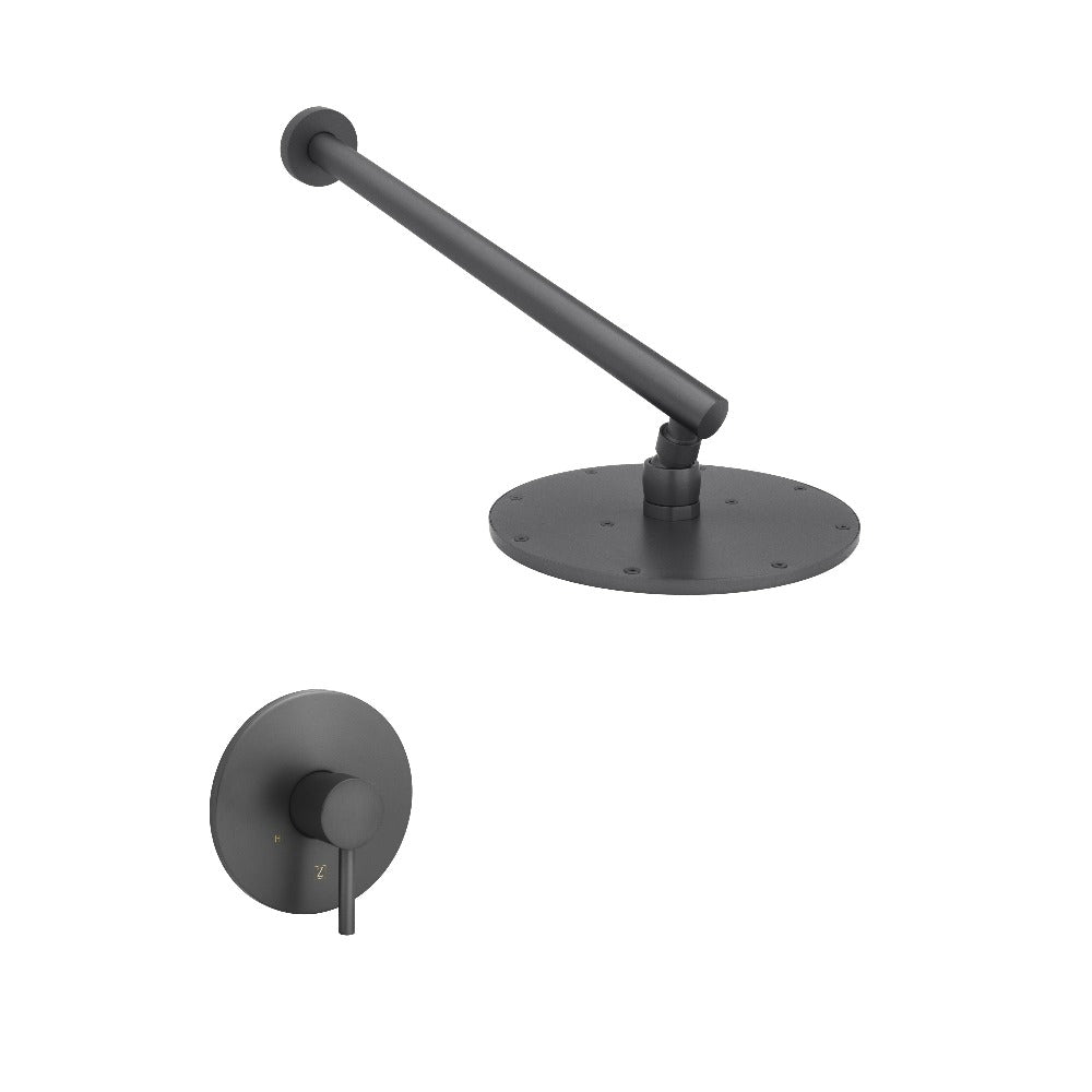 ZLINE El Dorado Rainfall Shower Faucet in Gun Metal - High Pressure Luxury Showerhead for Modern Bathrooms | Perfect for Spa-Like Relaxation & Master Suite Upgrades