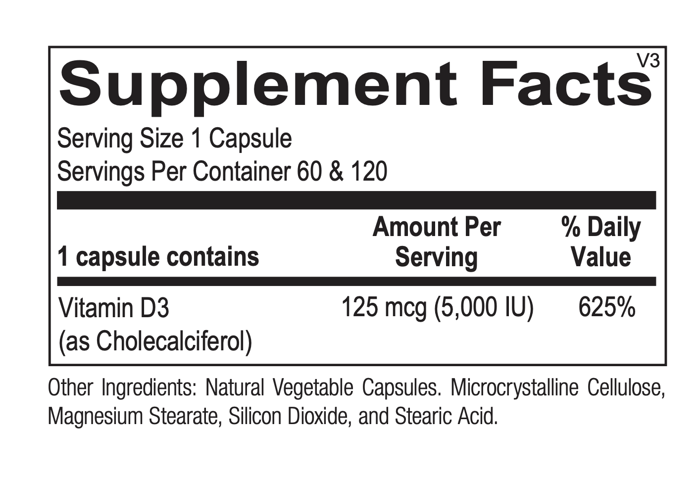 Vitamin D 5000 IU Supplement - High Potency Vitamin D3 Softgels for Immune Support & Bone Health - Perfect for Daily Wellness & Indoor Lifestyles