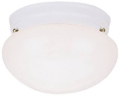 7.5 Inch White Single Light Ceiling Fixture - Modern Flush Mount Lighting for Bedroom, Kitchen, Hallway & Living Room - Easy Installation & Energy Efficient Design