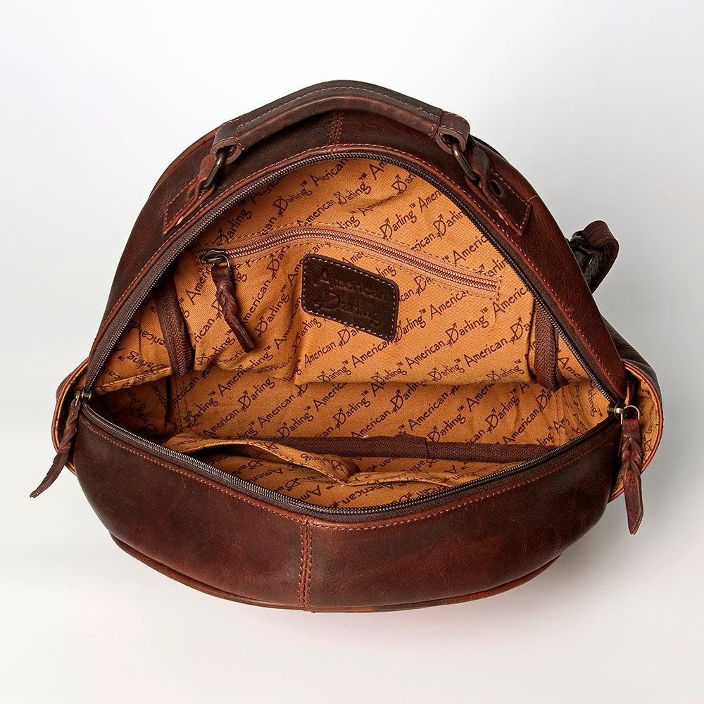 **Genuine Leather Western Handbag for Women - American Darling Saddle Blanket Purse - Perfect for Cowgirl Style, Rodeo Events & Everyday Use**