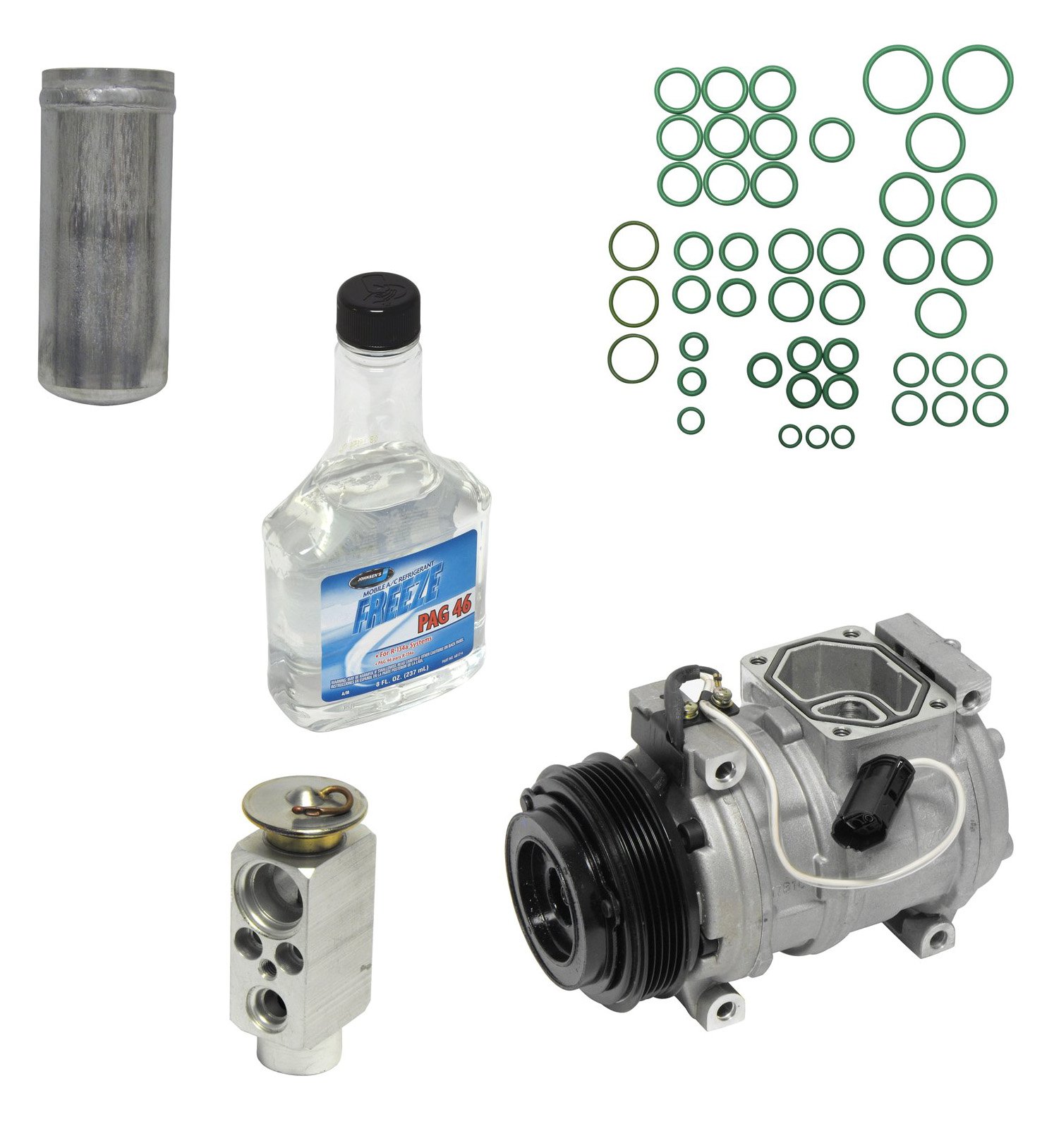 Universal Air Conditioner KT 1798 A/C Compressor and Component Kit - Replacement Parts for Car AC System Repair - Perfect for DIY Mechanics & Auto Shops