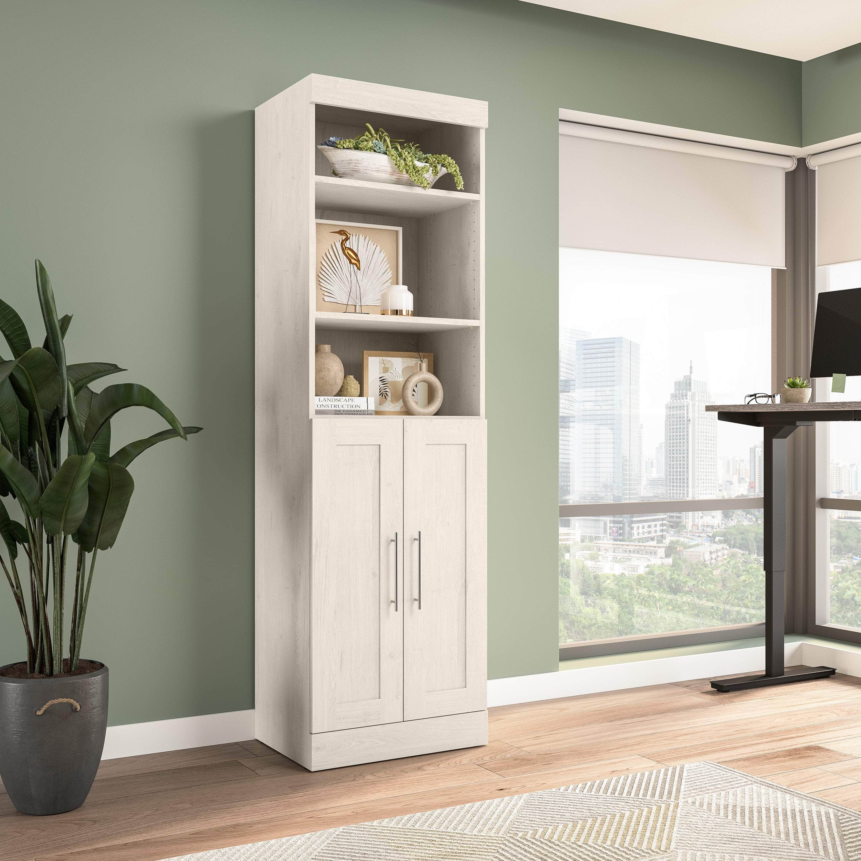 25W Closet Organizer with Doors - 6 Color Options for Bedroom, Closet & Home Storage Organization
