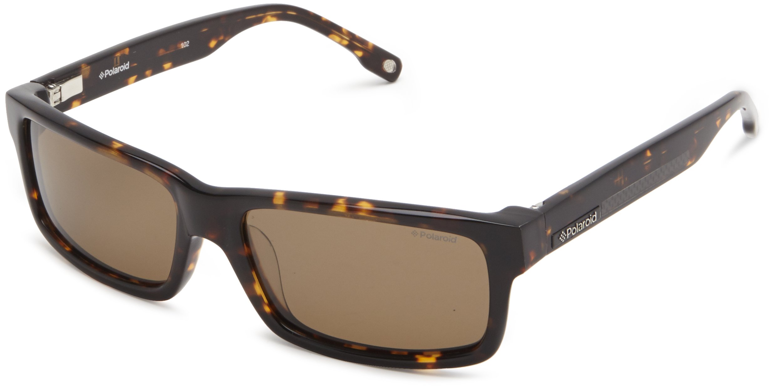 Polarized Rectangular Sunglasses for Men - X8301/S Havana Frame 57mm UV Protection - Perfect for Driving, Outdoor Sports & Beach Activities