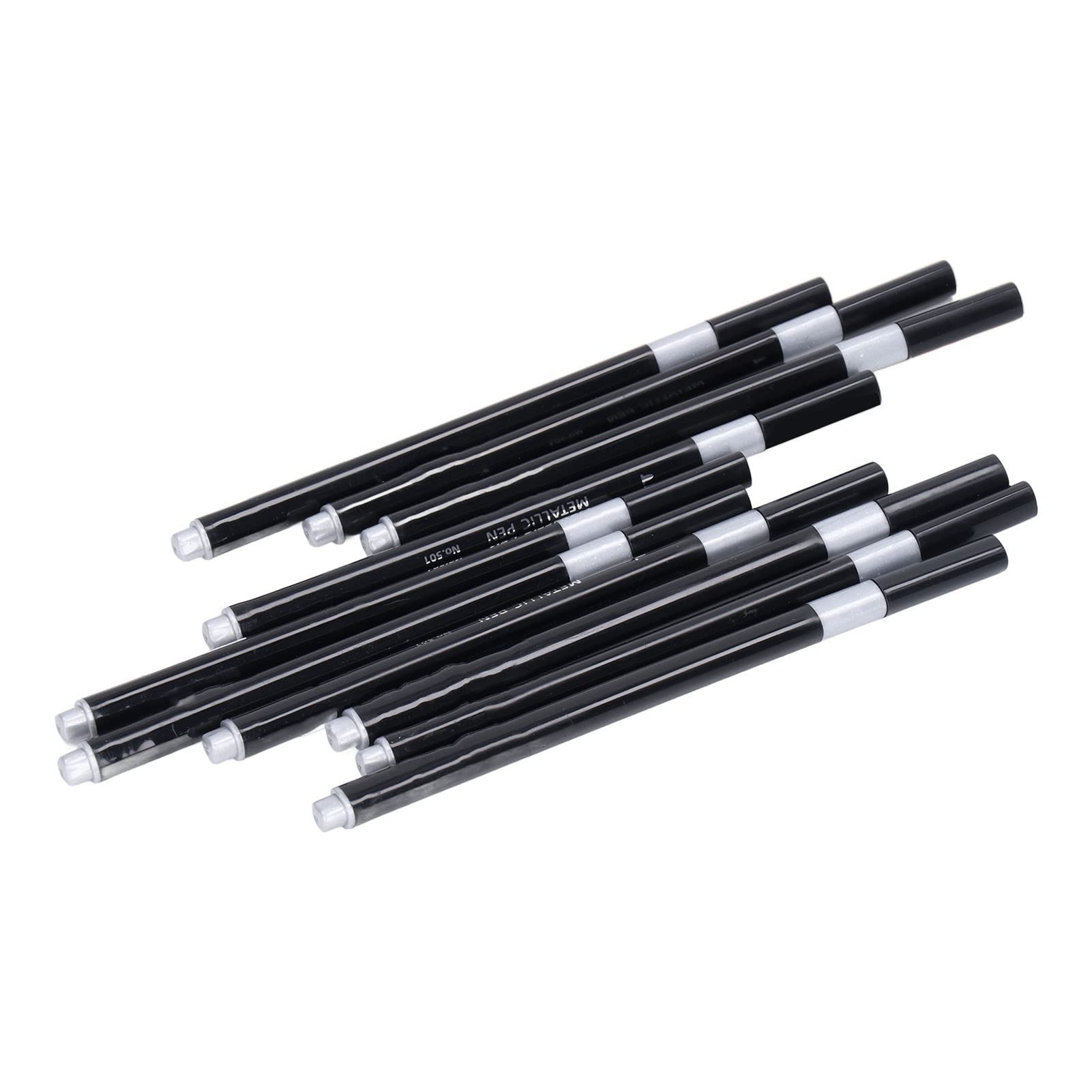 Premium LBEC Metallic Pencils - 12 Pack Gray Shimmer Pencils for Writing, Drawing & Coloring | Perfect for Art Projects, School Supplies & DIY Crafts