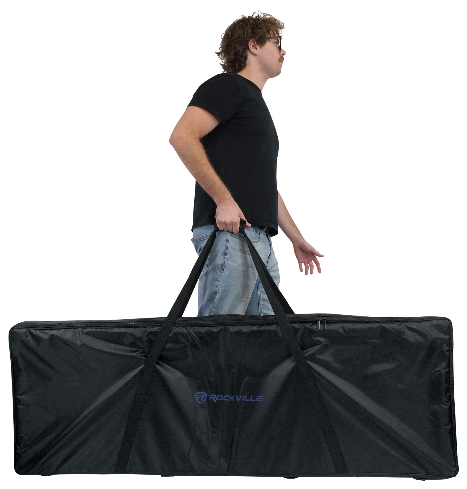Rockville RTBL4 Adjustable Height DJ Table with Folding Legs & Carry Bag - 20