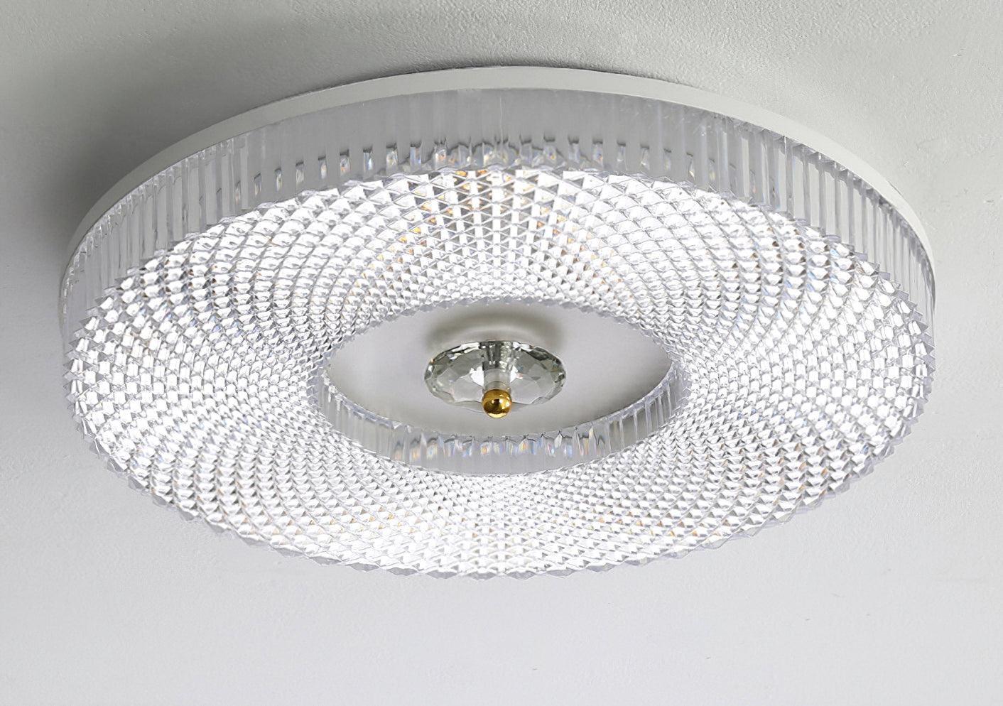 Ayla LED Flush Mount Ceiling Light Fixture - Modern Round Dimmable Lighting for Bedroom, Kitchen, Hallway & Living Room - Energy Saving Bright White Light (3000K) - Easy Installation Indoor Ceiling Lamp