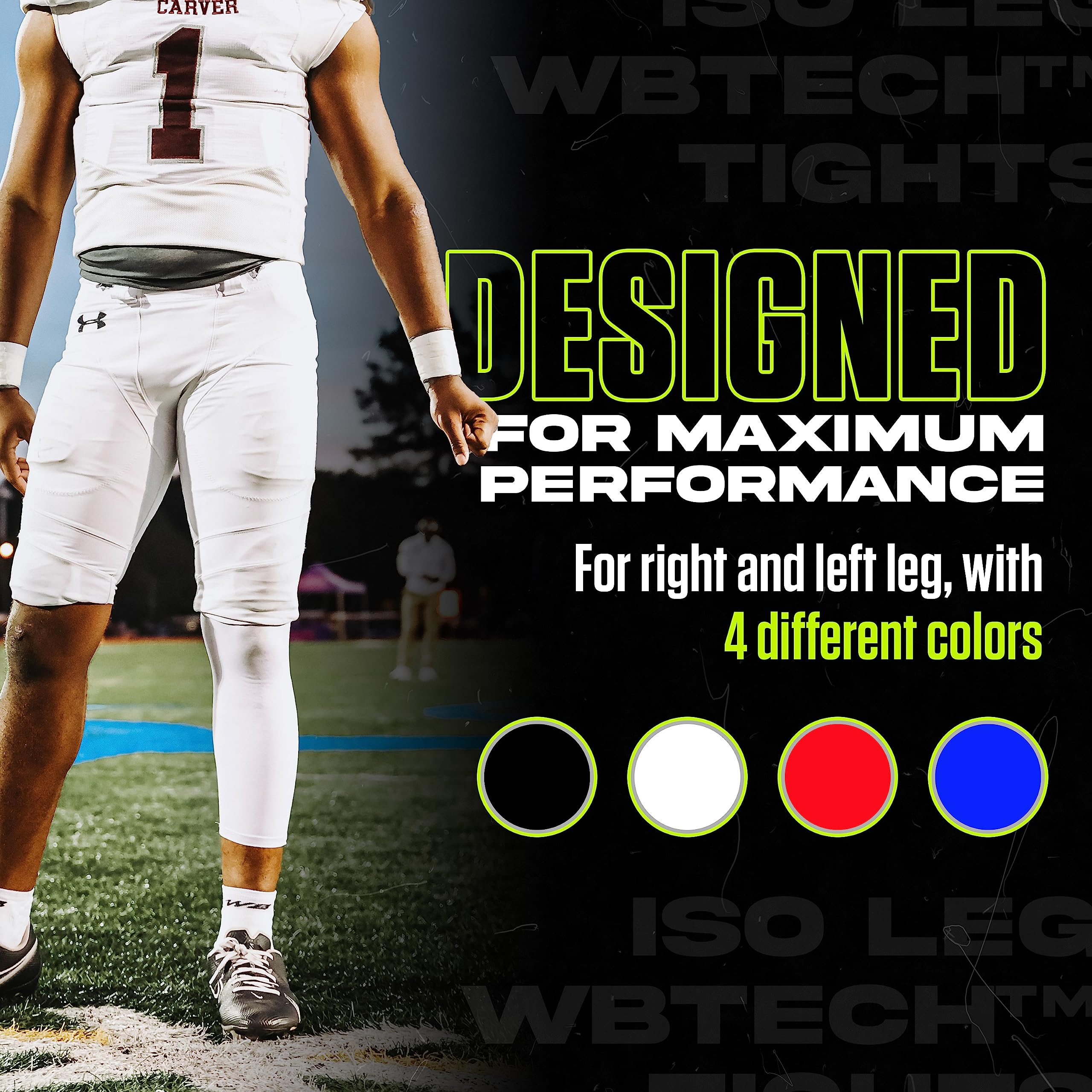 Men's Athletic Compression Tights - Single Leg Sports Base Layer for Running, Workout & Recovery | High-Performance One Leg Compression Leggings for Gym, Cycling & Active Lifestyle