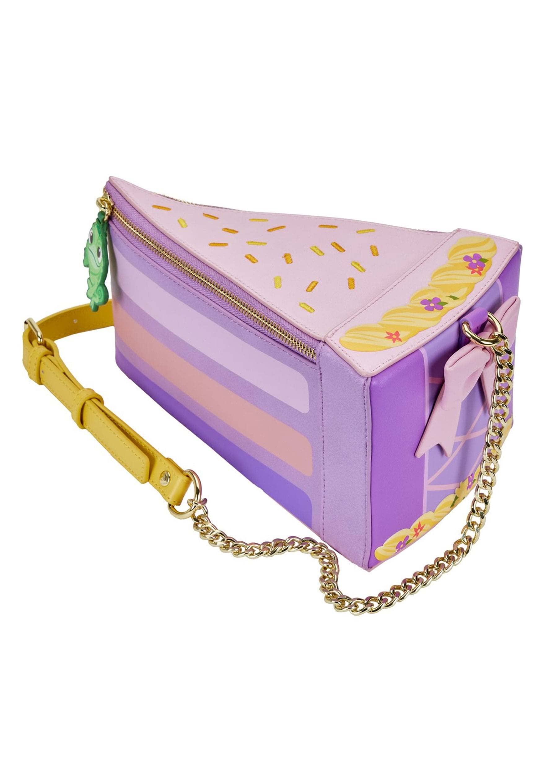 Disney Tangled Cosplay Cake Crossbody Bag - Rapunzel Inspired Purse for Women | Cute Loungefly Mini Backpack for Disney Fans, Theme Parks & Cosplay Events