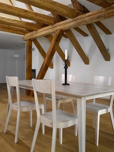Jylland Dining Table by Ton - Modern Scandinavian Wooden Dining Table for Home & Restaurant - Perfect for Family Dinners & Entertaining Guests