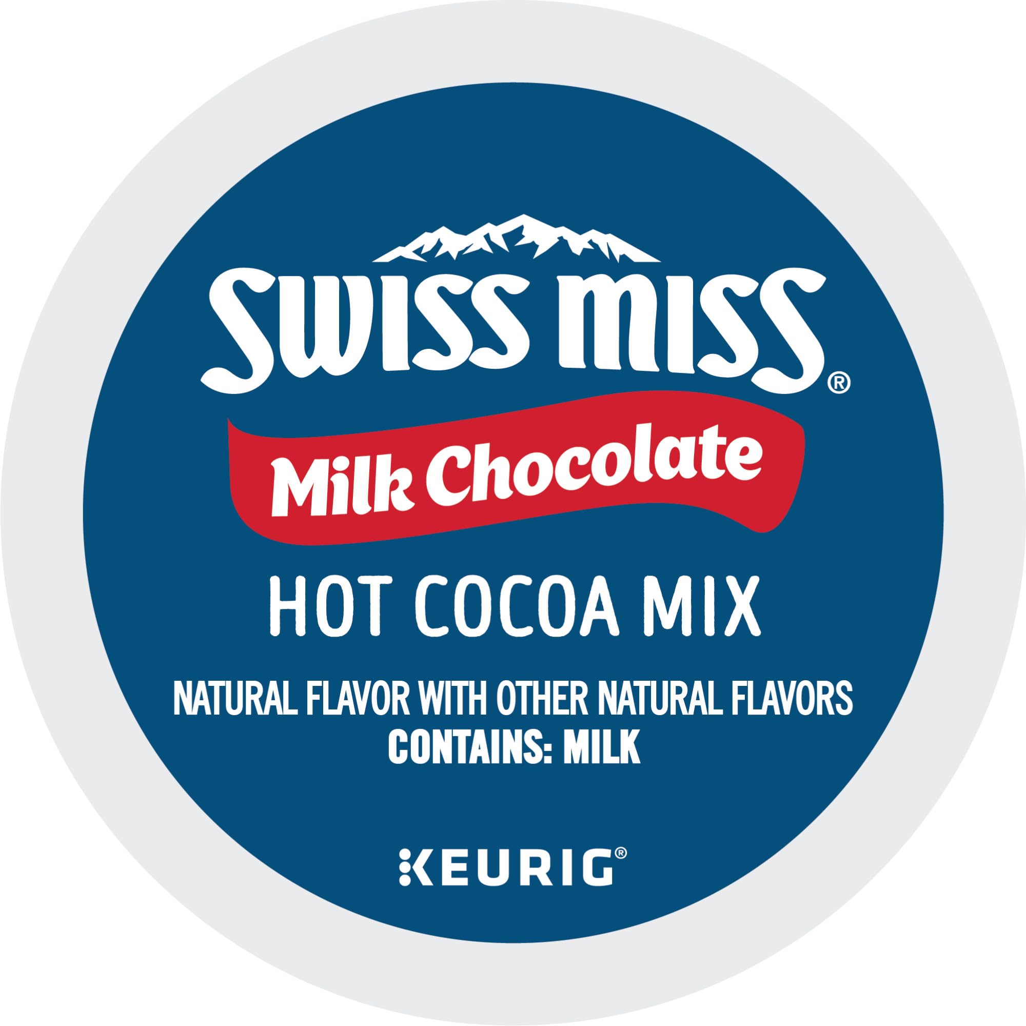 Swiss Miss Milk Chocolate Hot Cocoa K-Cup Pods for Keurig - 44 Count Single-Serve Pack - Perfect for Winter Warmth, Office Breaks & Cozy Nights
