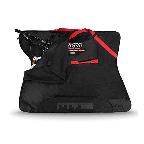 SCICON Soft Bike Travel Bag for Mountain & Road Bikes - Lightweight Padded Protection for Airplane & Car Transport - Perfect for Cycling Trips & Bike Storage
