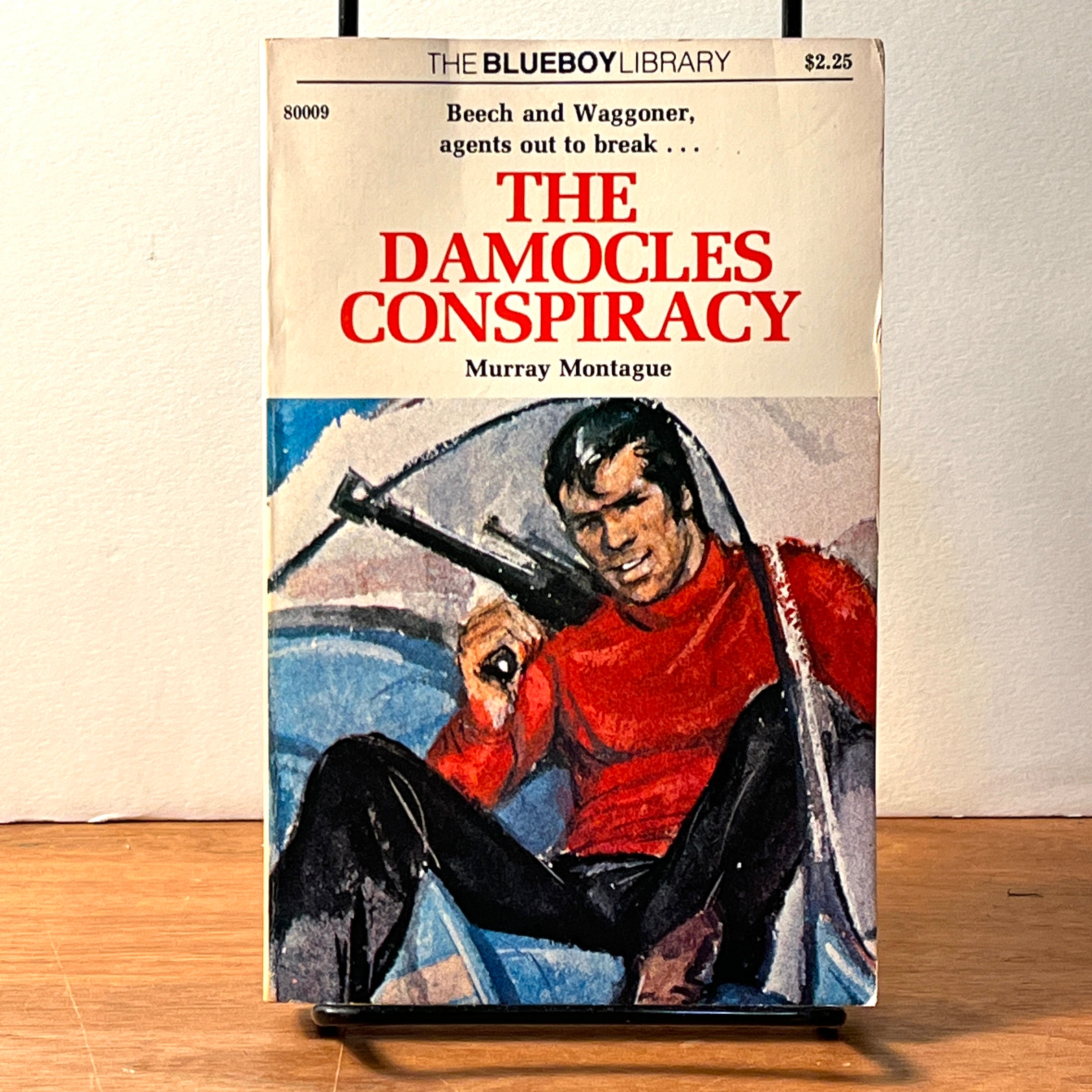 The Damocles Conspiracy by Murray Montague - 1976 First Edition SC (Blueboy Library) | LGBTQ Erotic Novel for Adults 18+ | Vintage Collectible & Reading Pleasure