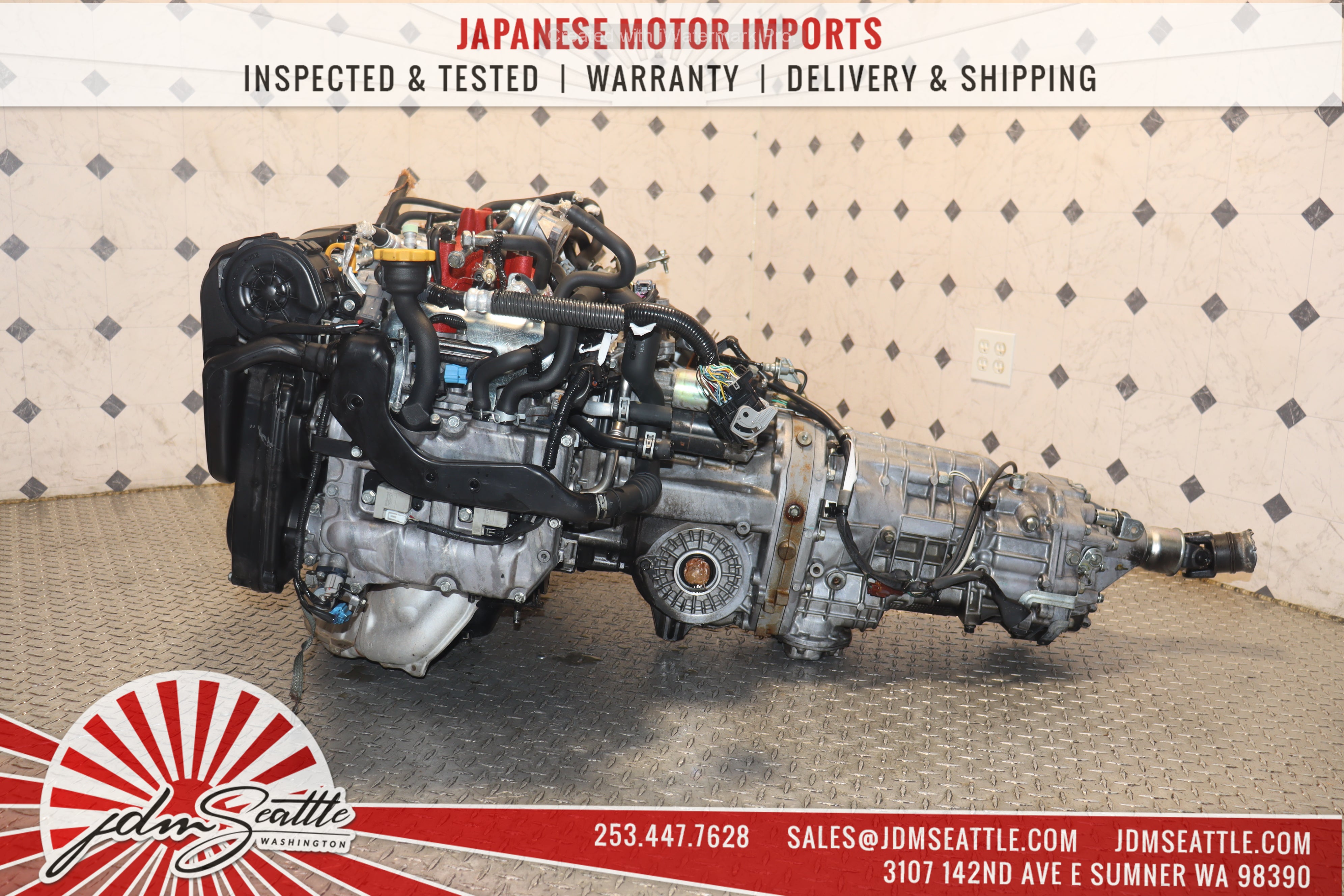 JDM EJ207 Turbo Engine V10 Spec C with 6-Speed Transmission for Subaru WRX STI - High-Performance Upgrade for Racing & Street Tuning