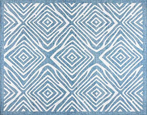 Navy Blue Ivory Tribal Safari