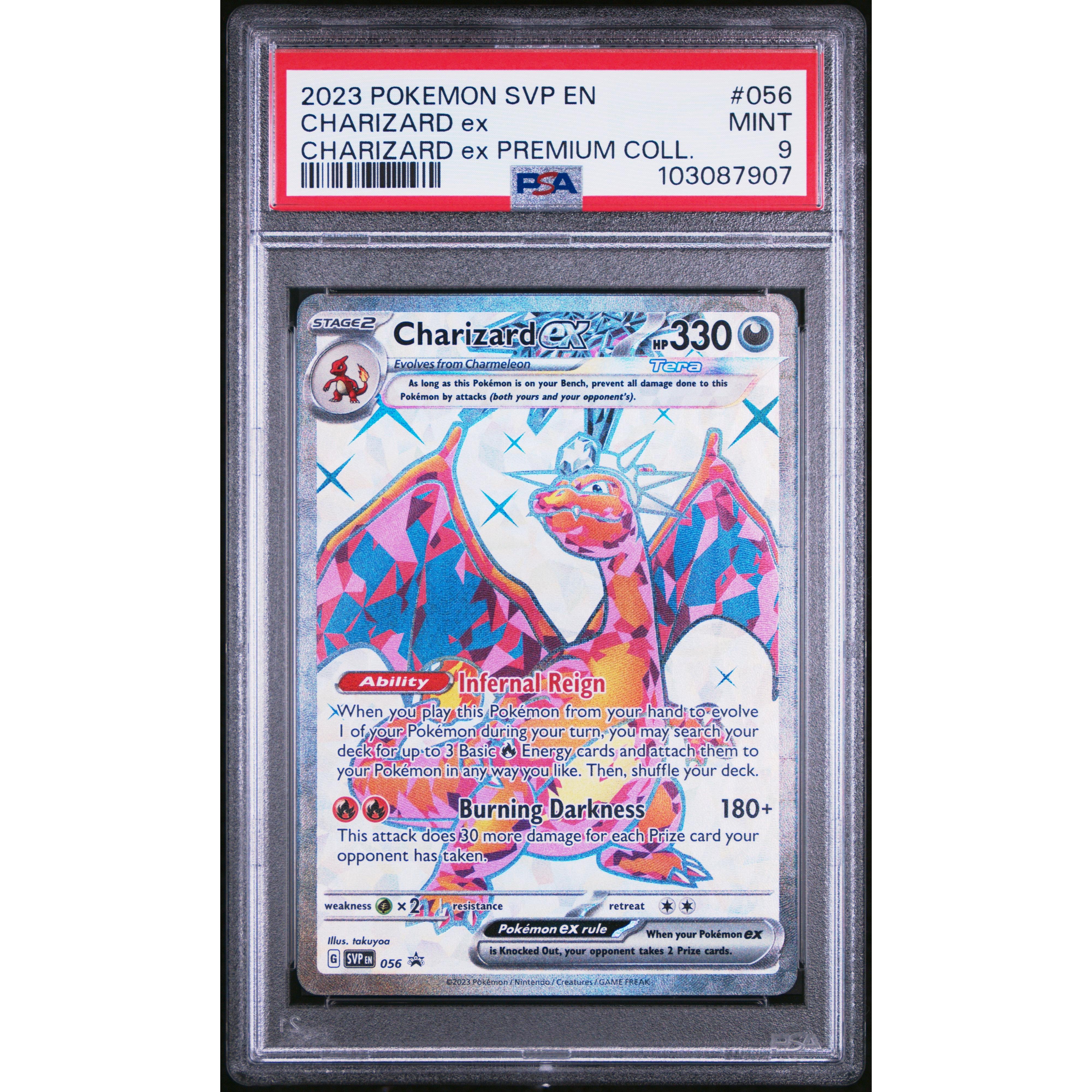 2037 Pokemon Scarlet Violet Promo Charizard EX SVP056 PSA 9 Graded Card - Rare Collectible for Trading Card Game Players & Pokemon Fans