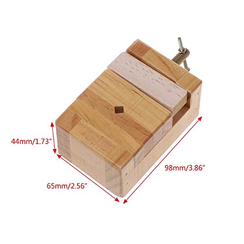 Mini Wood Flat Vise Clamp-On Bench Vise - Heavy Duty Woodworking Tool for Carving, Engraving & DIY Projects - Perfect for Workshop, Garage & Crafting