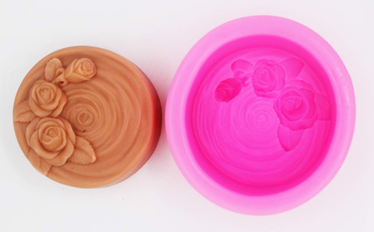 Premium Silicone Soap Molds for DIY Handmade Soap Making - Ripple Rose Design for Crafting Artisan Soaps, Perfect for Home Spa, Gifts & Bath Decor