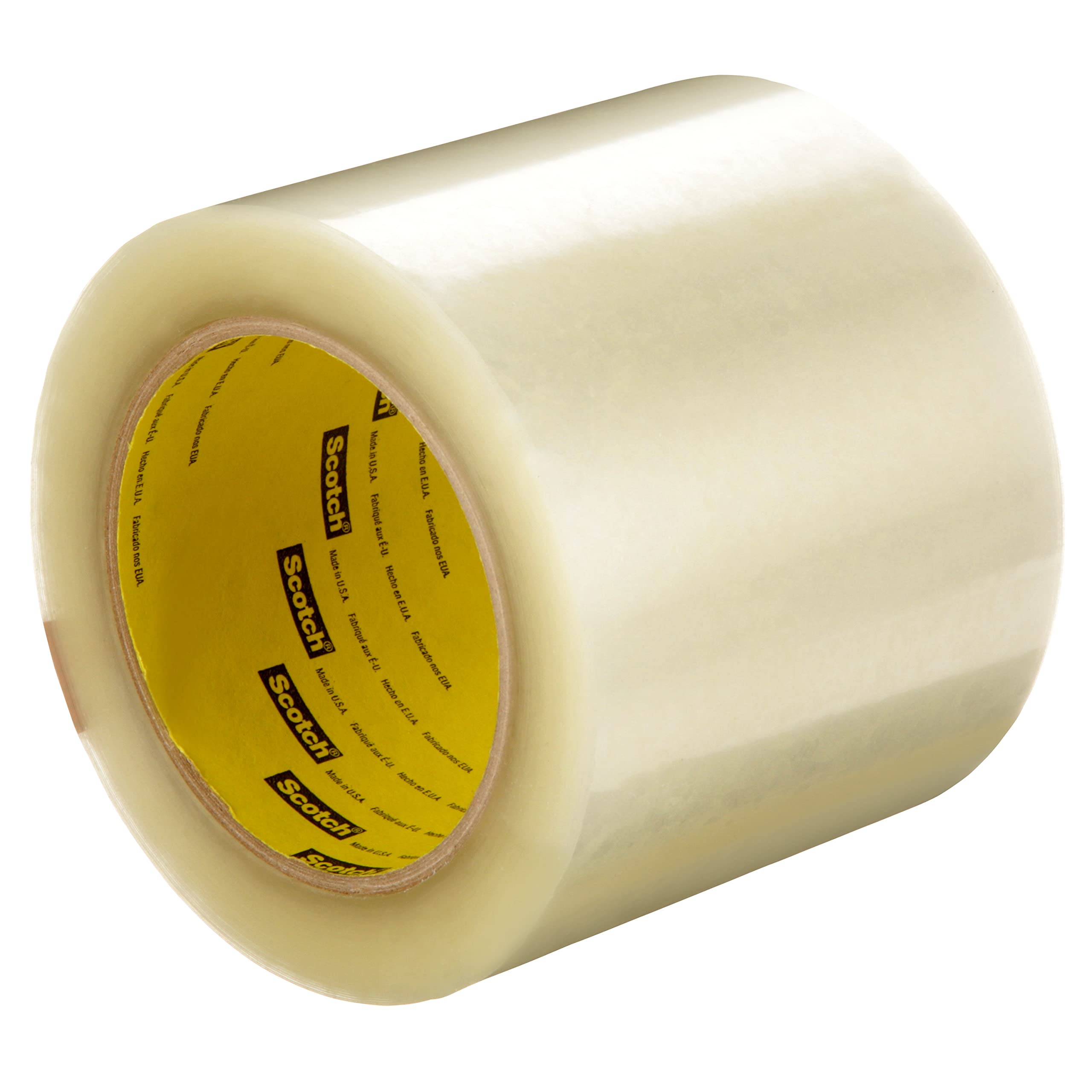 3M Label Protection Tape 3565 - Clear, 96mm x 100m, 18 Rolls per Case - Waterproof & Durable for Shipping, Packaging & Industrial Labeling