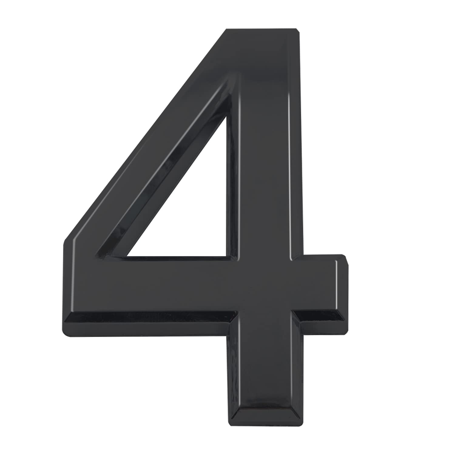 3.9-Inch Self-Adhesive House Numbers & Mailbox Numbers - Weatherproof, Easy Install Address Plaques for Home, Apartment, Business (Black/White) - Perfect for Front Door, Mailbox, Fence & Garage