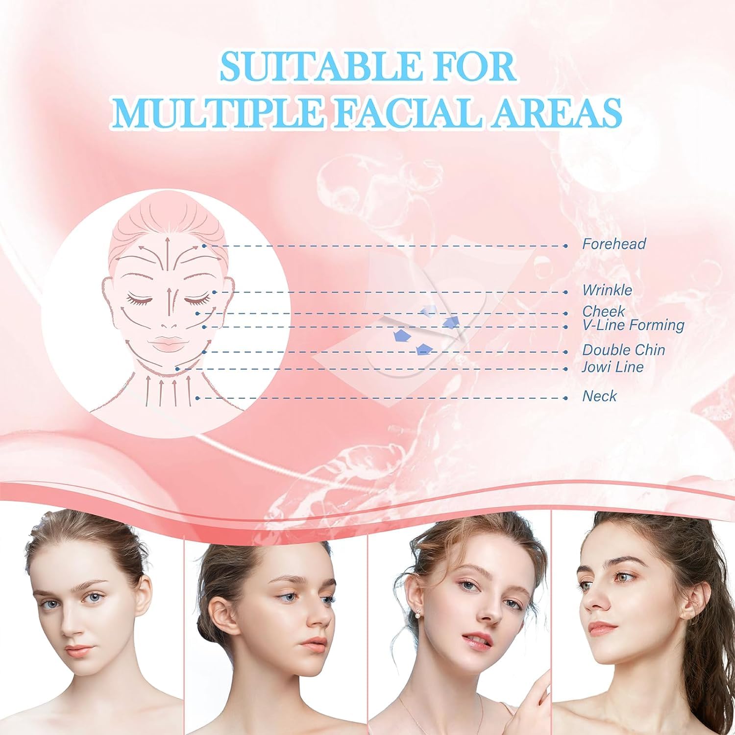 120pcs Invisible Face Lift Tape for Jowls & Double Chin - Instant Lifting for Saggy Skin - Secret Makeup Essential