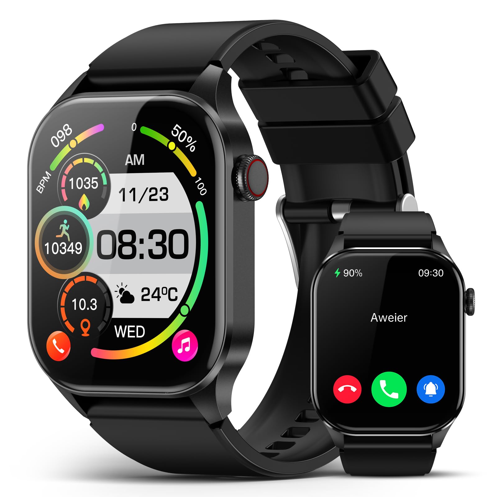 Smart Watch with Blood Oxygen Monitor, 2.04